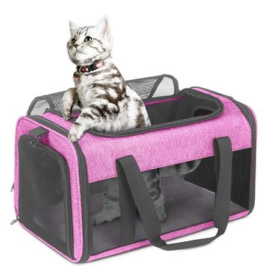 THKWOO Pet Cat Carrier Dog Carrier Tie Rod Fixed Strap Large Good Ideal for Small Small For Going the Load Capacity 6Kg Carrier, Bag, Foldable, Bag,
