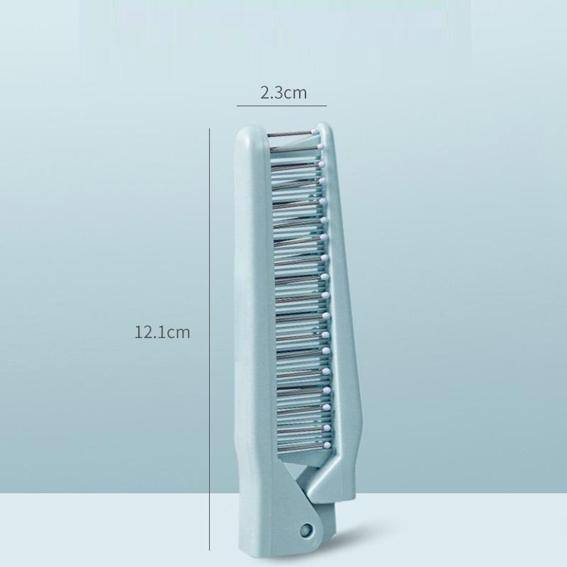 Dwufunkcyjny Składany Grzebień Podróżny Antystatyczny Narzędzie do Włosów Kręconych Miękkie Zęby Rozczesywanie Przenośny Dla Dziewcząt Akcesoria do Stylizacji Włosów