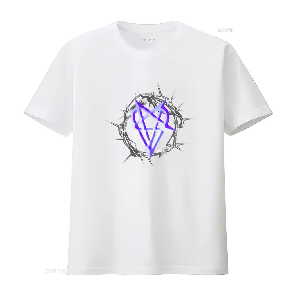 Destroy Lone Band Gothic Heartagram Print Opium Style T Shirt Fashion vintage Washed Stretched fashion streetwear Comfortable