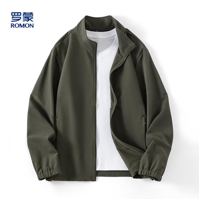 

Romens Men s Casual Stand-up Collar Jacket 4XL