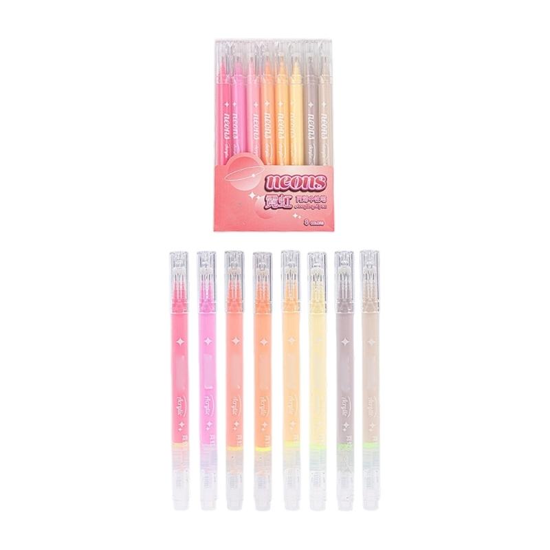 

Pack of 8 Drawing Pencils with Blendable Writing Fluid Ergonomic Grip Ideal for Creative Projects and Journaling