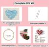 Gofission Embroidery Kit for Animal Hedgehog Floral Wreath DIY Fabric Set with Home Decor Accessories Adults, Beginners, Pre-Printed (Hedgehog 3)