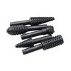 5pc Black Woodworking Wolf Tooth Stick Rotary File DIY Grinding Accessories Set Electric Grinding Head Tool