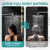 Electroplated Stainless Steel Multi-functional Handheld Shower Set with Extension Arm
