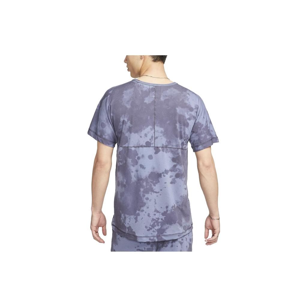 Nike Dri-Fit Allover-Print Rundhals-Pullover Kurzarm-T-Shirt Herren-Tops Iron-Black DX0923-015