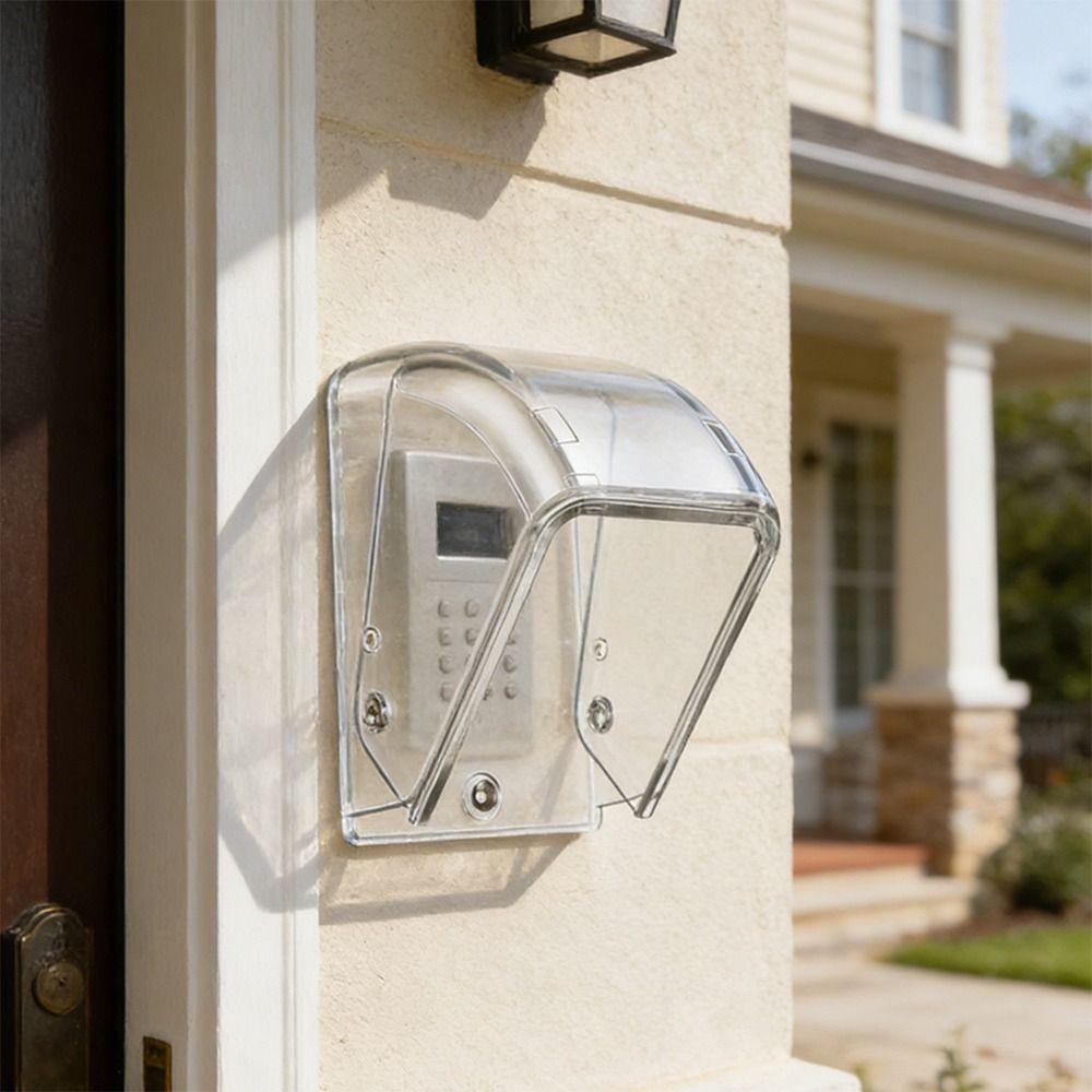 Waterproof Ring Doorbell Cover Transparent Wireless Doorbell Cover Doorbell Rain Cover  Outdoor Use