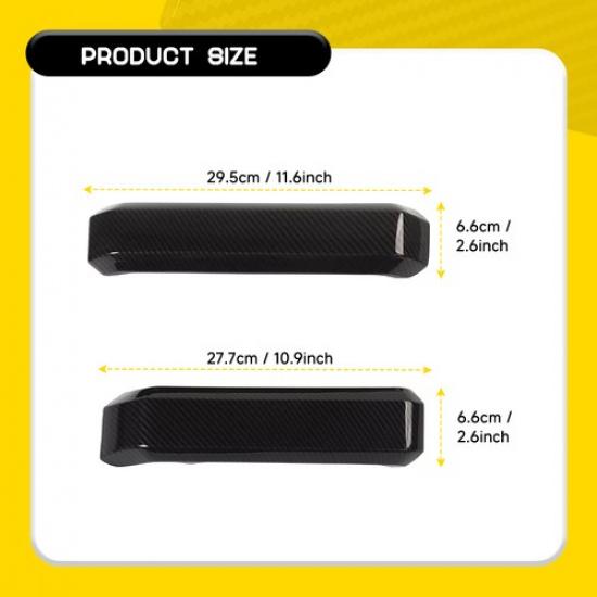 4X Ide Carbon Door Fiber Handles Trim Covers F&R Set Ford F150 2015-