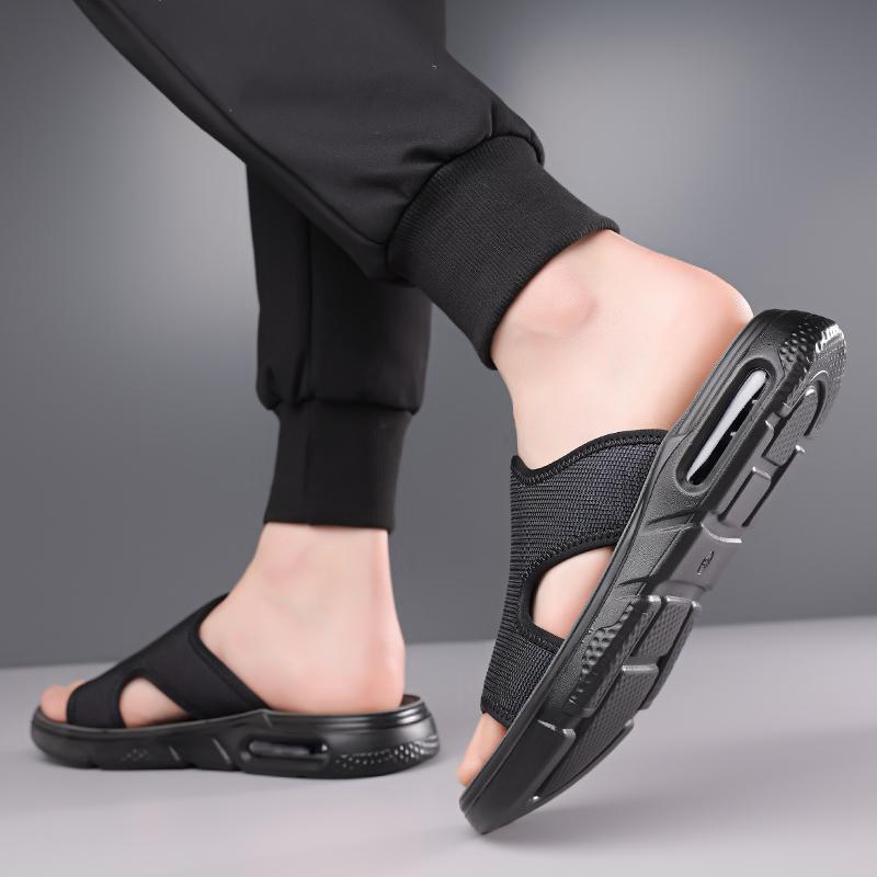 Fashion Summer Fashion Lightweight Men Sandals Man Beach Leather Sandal Luxury Outdoor Non-slip Brand Comfort Beach Casual Male Slippers