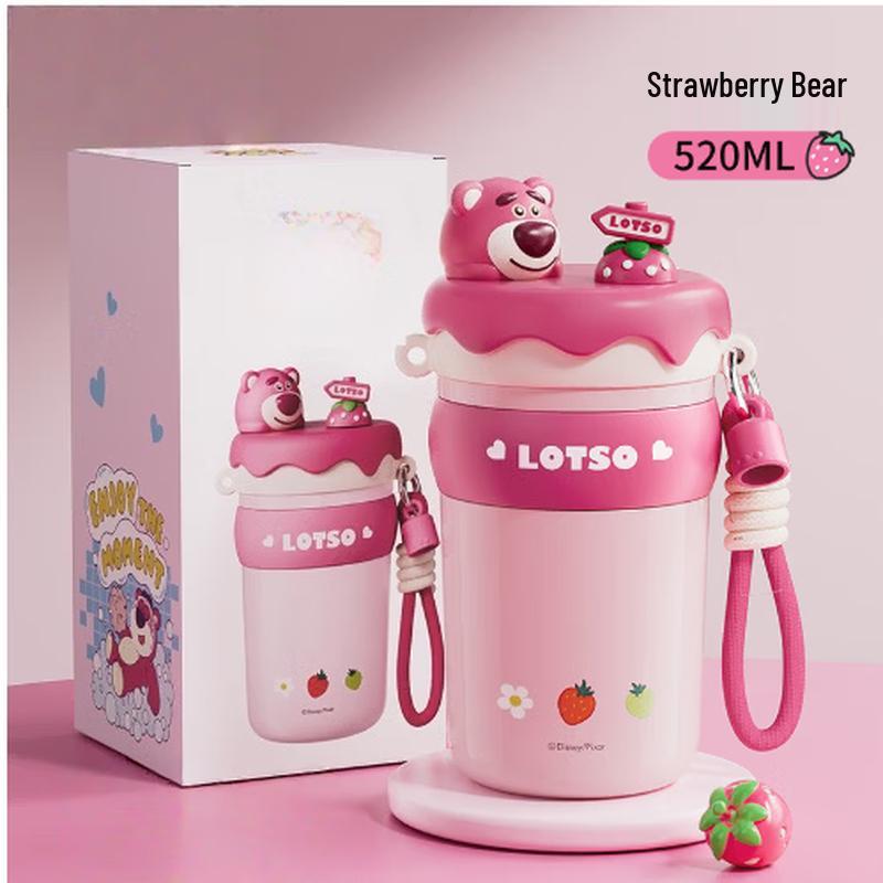 Bolydu Kids 316 SS Cartoon Dual-Drink Thermos