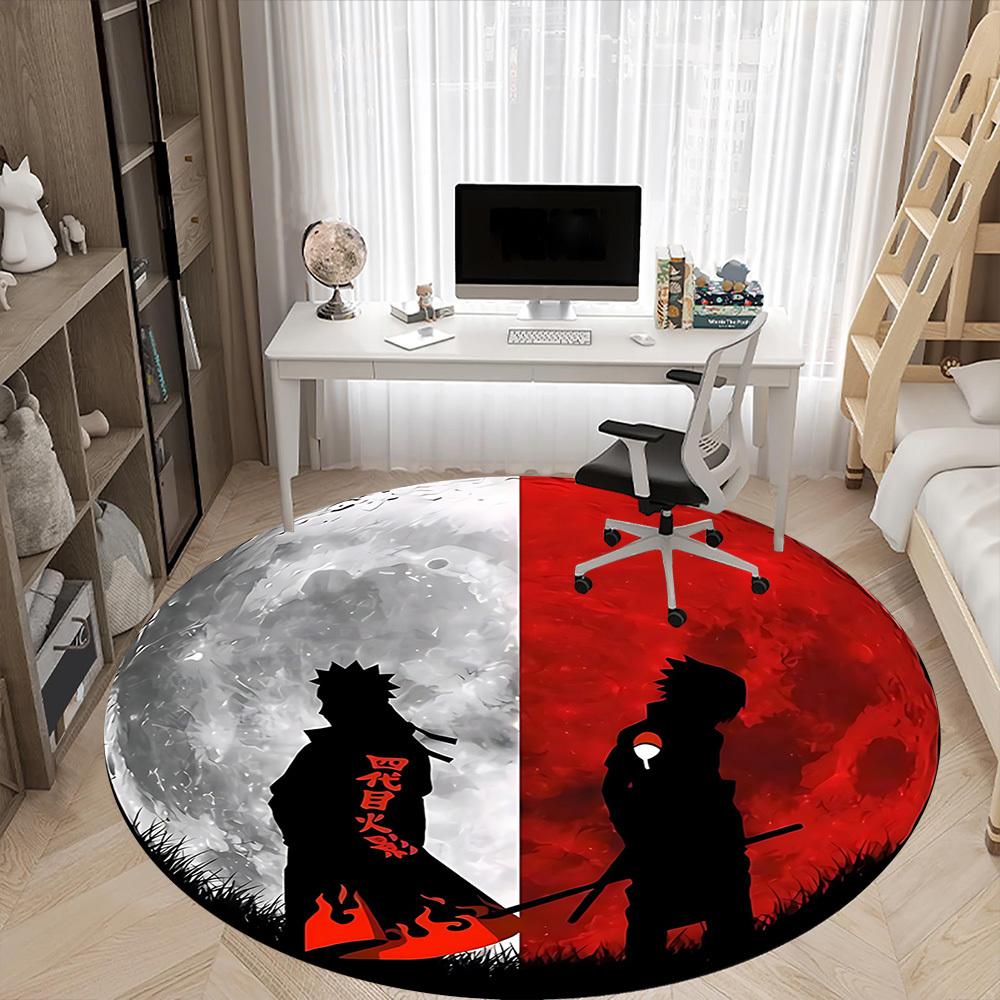 NARUTO Office Round Area Rug,  Under Office Chairs Bedroom Living Room Home Decor a0908143