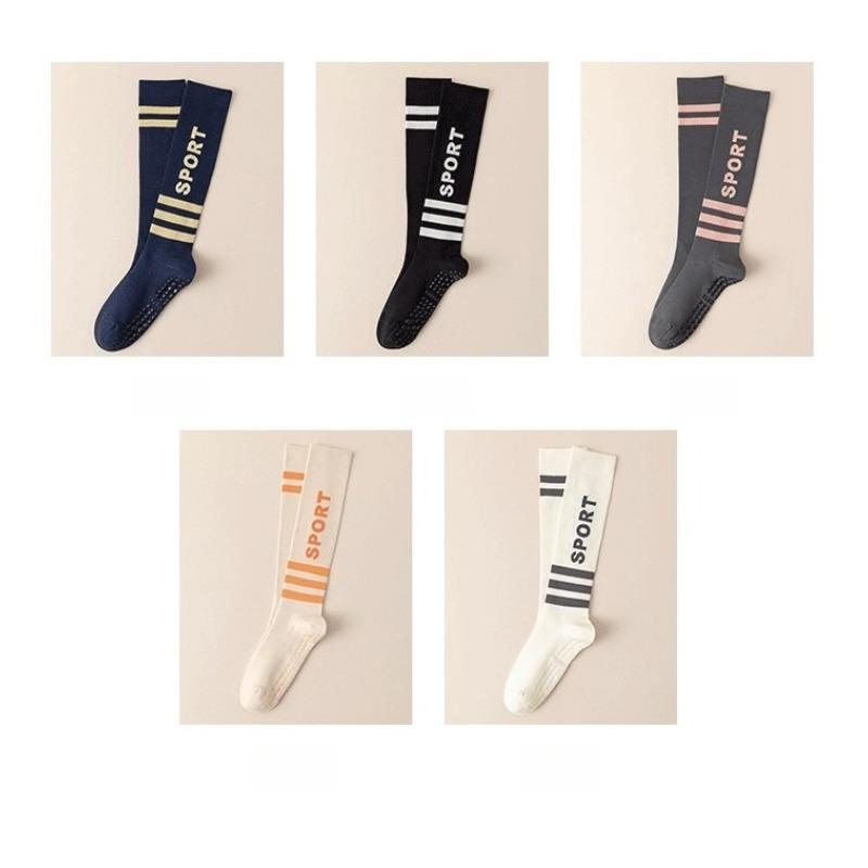 Womens Long Compression Yoga Socks AB Style Silicone Non Slip Calf Socks For Fitness Pilates Outdoor Sports