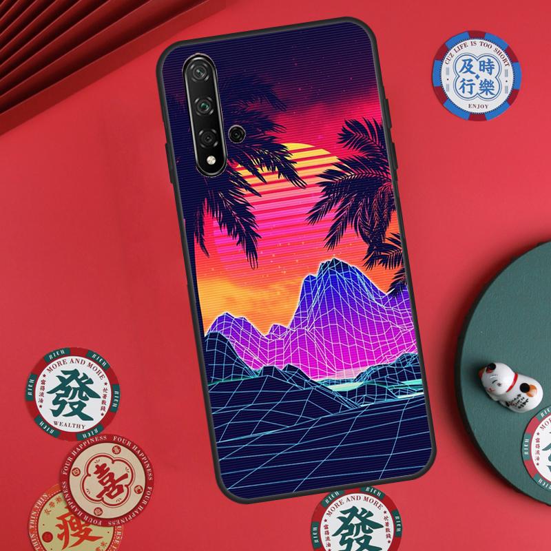 Synthwave Retro 80s Neon For Huawei Nova Y73 Y72 Y61 Y91 Y90 Y70 Y60 12s 12i 11i 8i 9 10 SE P60 Pro P30 P40 Lite Case