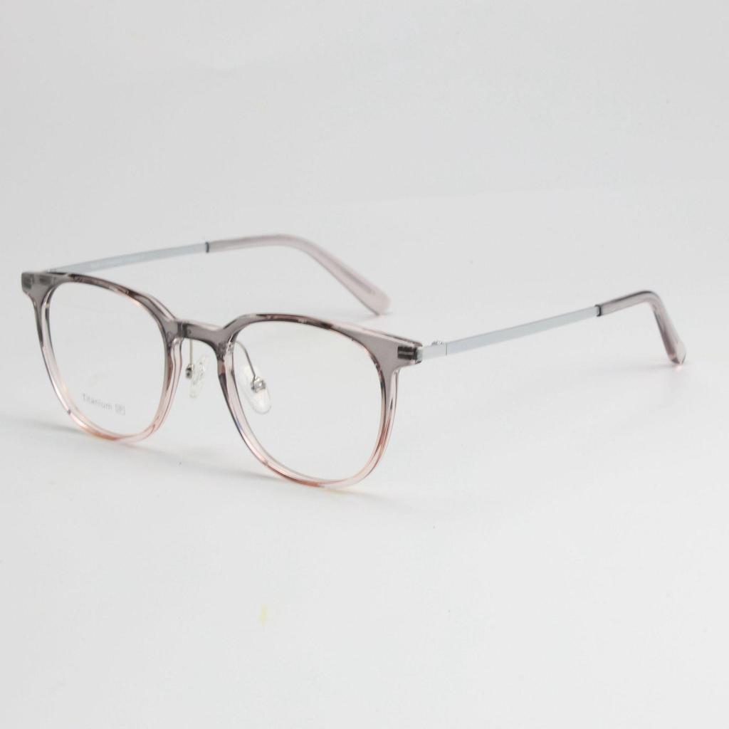 Unisex Pure Titanium Eyeglass Frames with Full-Frame and Acetate TR Options for Myopia, Compatible with Prescription Lenses.