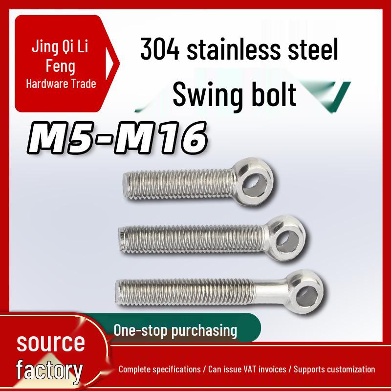 Stainless Steel GB798 Eye Bolt, Full Series M5-M16