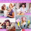 30PCS Heatless Hair Curlers Rollers with Clips Self Grip Hair Roller Set Women Hairdressing Curler Curl Salon Hair Styling Tools