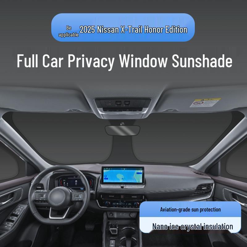 Compatible with 25 Nissan Models: Qashqai Honor Edition Window Sun Shade for Heat Insulation & Privacy During Camping.