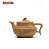 250ml Yixing Purple Clay Teapots Handmade Dragon Pot Raw Ore Gold Section Mud Reducing Roasting Kettle With Infuser Zisha Teaset