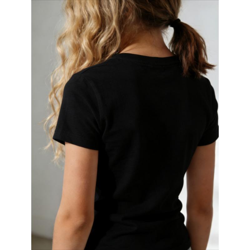 Women's Bow Knot & Rhinestone Heart Print T-Shirt Casual Crew Neck Short Sleeve Spring Summer Fall Top