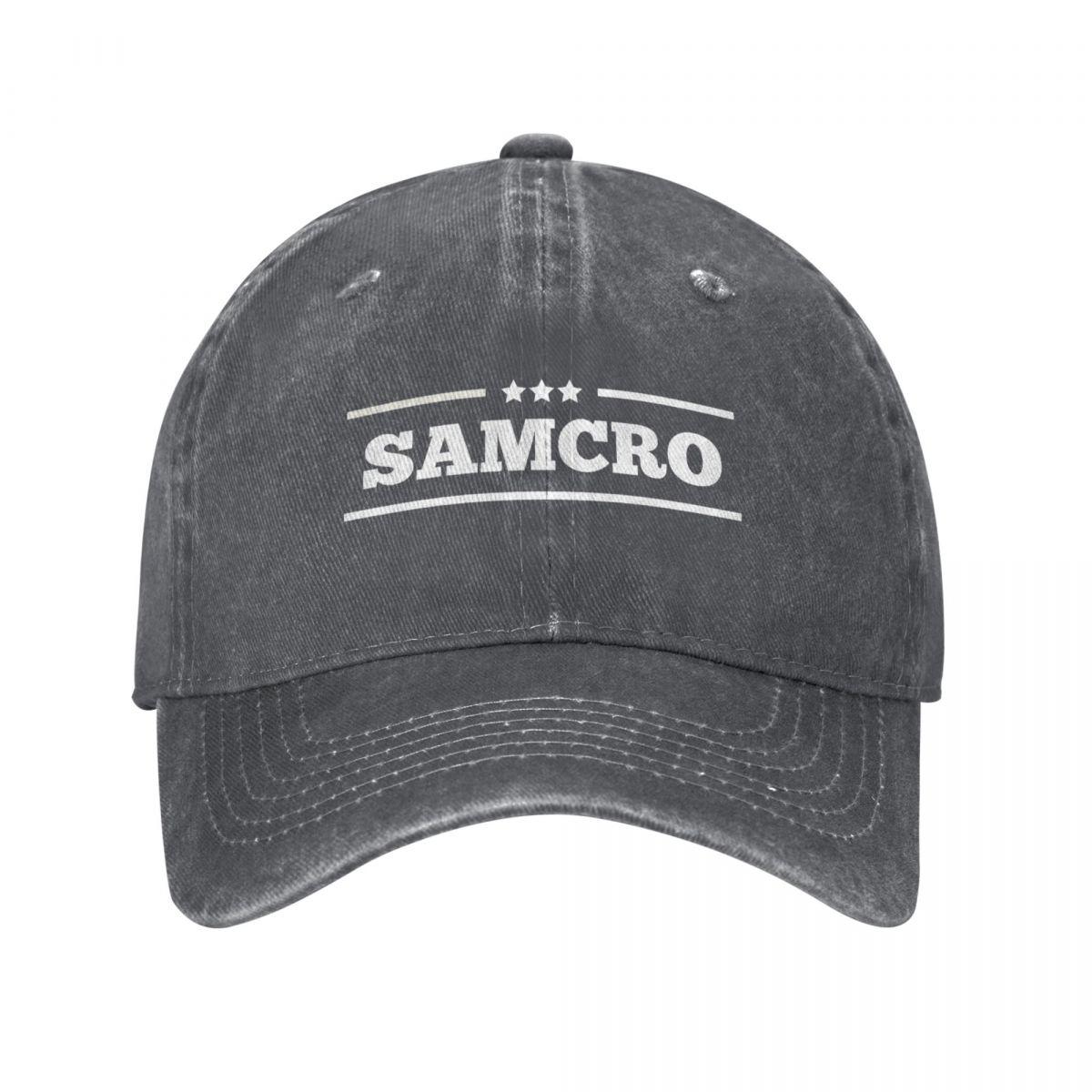 Сыны Анархии Samcro Outlaw Бейсболки Винтажные Потертые Выстиранные Мрачный Жнец Потрясающий Снэпбэк Унисекс Уличная Регулируемая Шляпа One Size
