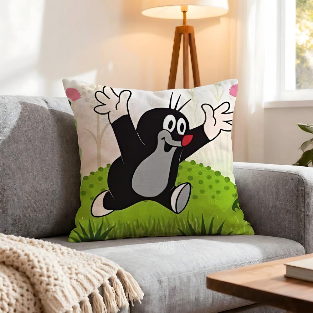 Cartoon Little Mole Cushion Cover Pcs Decorative Covers Soft Cushion Case for Sofa Couch Decor x x Pillowcases
