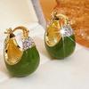 Fashion ins cold wind simple light luxury high-end ear buckle temperament geometric earrings women's small and versatile tide earrings