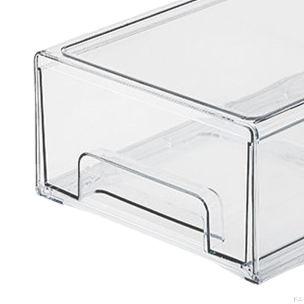 Acrylic Container for Desk Storage with Drawer