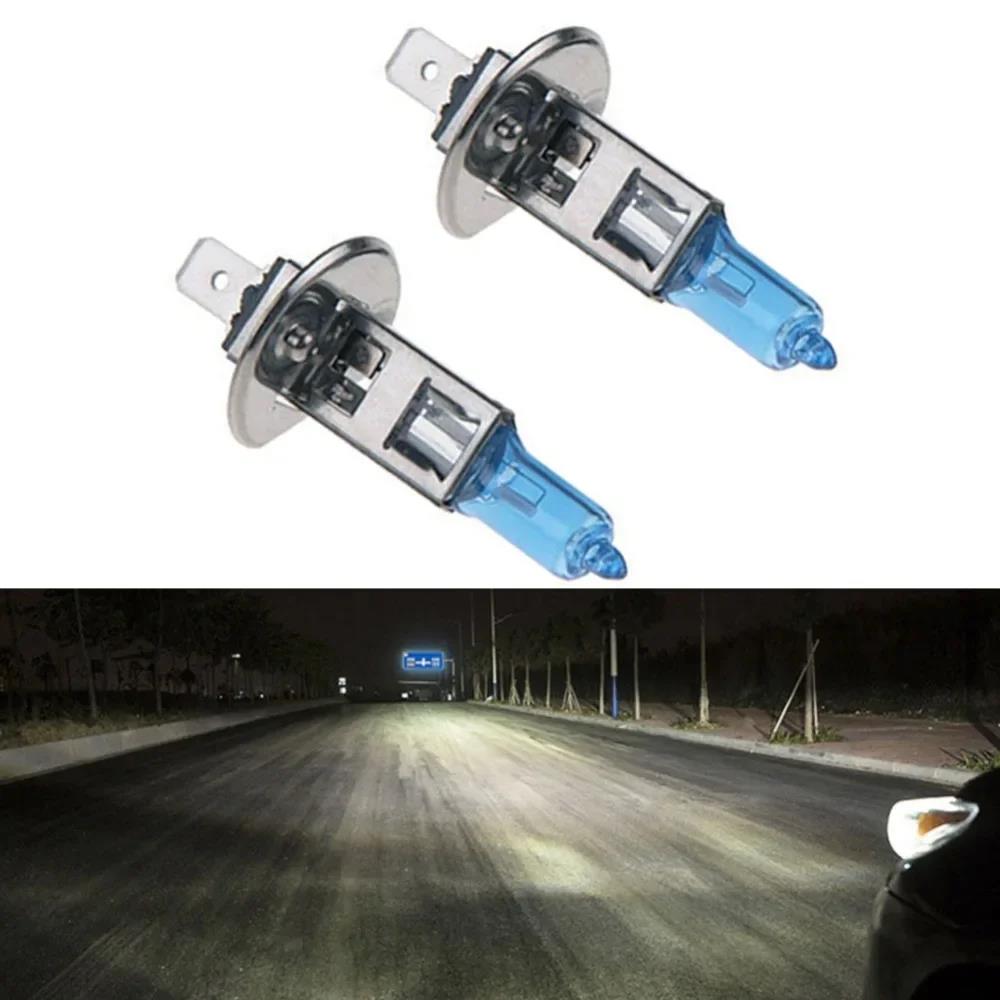 1-4pairs Car Auto Lamps Xenon Lamp Super Bright Halogen Car Headlight Super LED Bulbs White 12V H4 H7 Headlamps Kit Bulbs 7