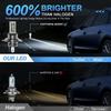 2PCS 28000LM H7 H4 H11 9005 LED Bulb Fog Lights Canbus No Error 6000K White  DRL Daytime Running Car Lamp 12V 1:1 Size