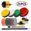 UNTIOR Electric Drill Brush Attachment Set Power Scrubber Brush Car Polisher Kitchen Bathroom Cleaning Tool Car Detailig Brushes