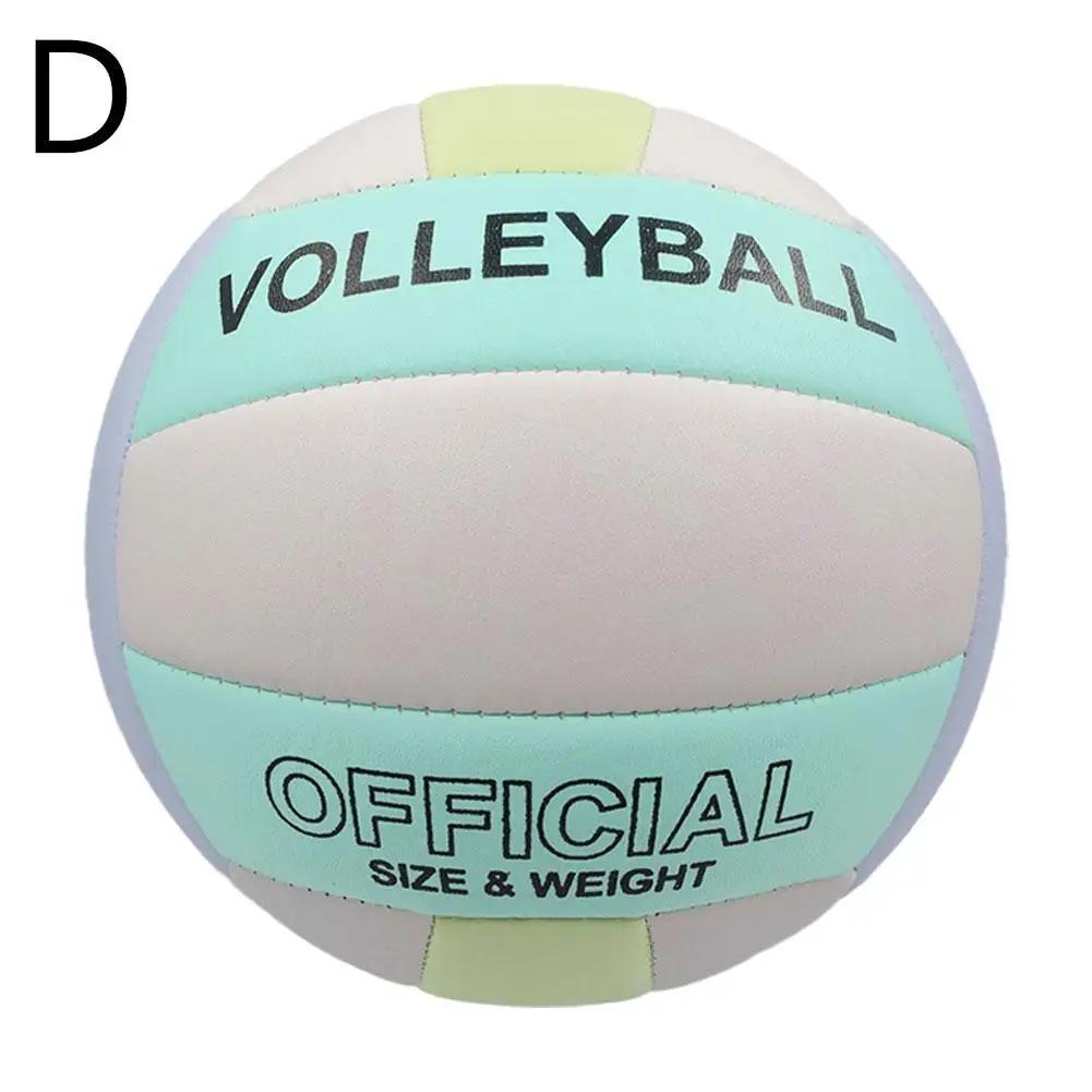 

PVC Official Size 5 Volleyball Soft Hard Beach Training Competition Ball Waterproof Indoor Outdoor Sports Game For Beginner J5M4