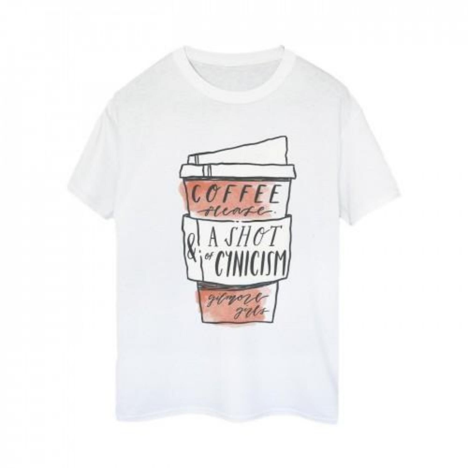Gilmore Girls Womens_Ladies Coffee Please Cotton Boyfriend T-Shirt XXXXL