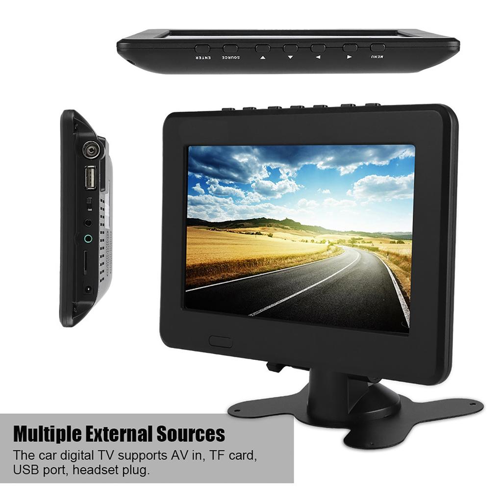 STAR Car Digital TV High Sensitivity 1080P Portable TV for Analog Digital TV ATV 7in