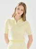 LORDLOAR Signature New Cable Collar Knit Yellow