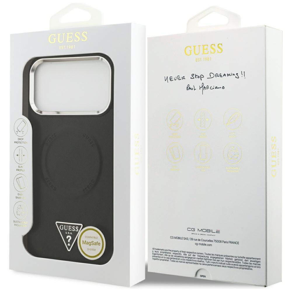 Guess Triangle Logo MagSafe case for iPhone 17 Pro black