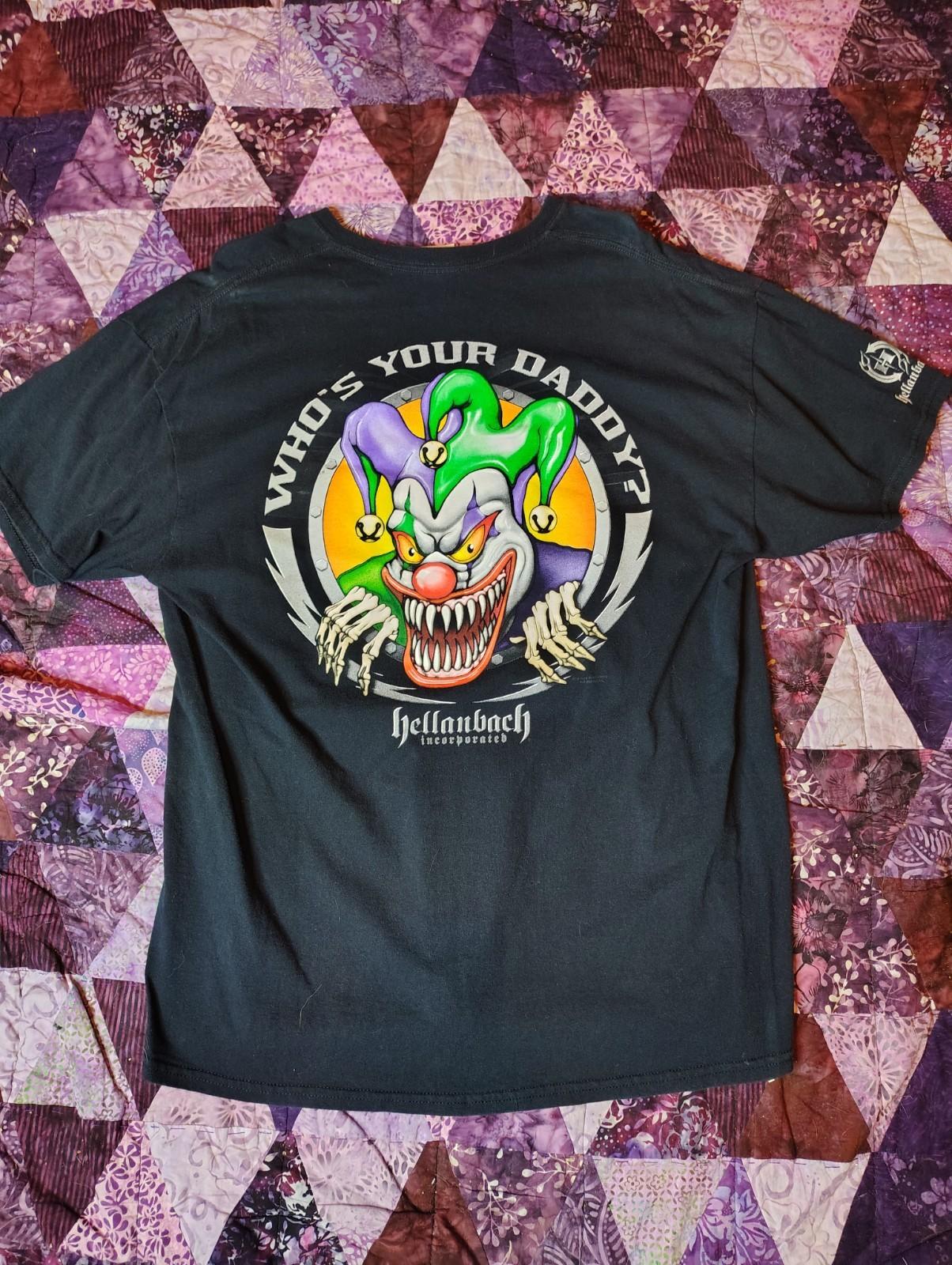 Vintage Y2K Clown T Shirt Men s Size XL Black ICP Insane Clown Posse Style XXXL