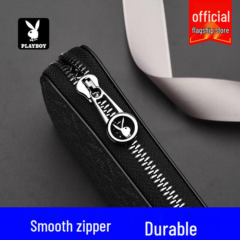 PLAYBOY Men's Long Business Zipper Wallet