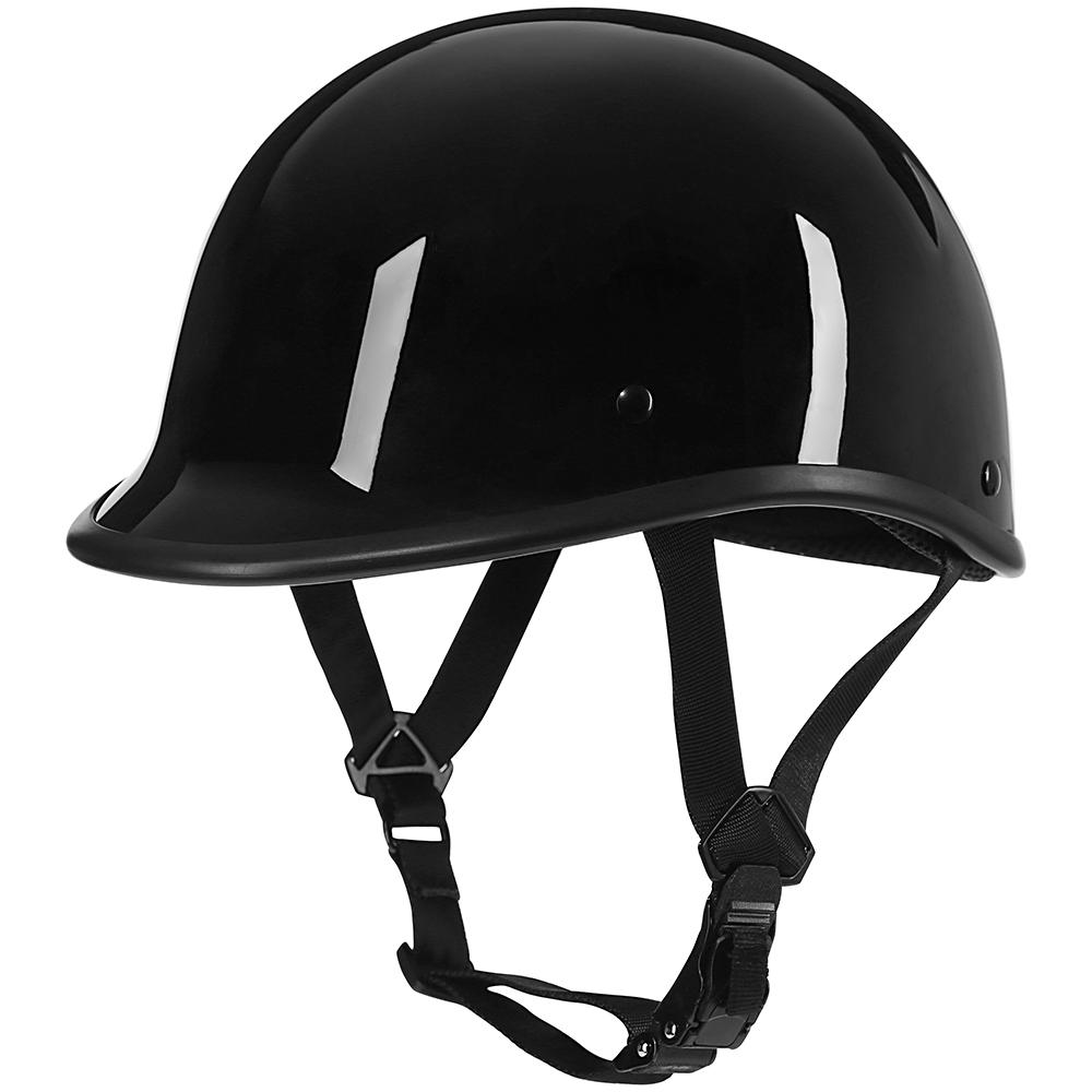 VGV Classic Retro Half Helmets for Motorcycle Open Face Helmet Beanie Cruising Skull Cap Small for Motorbike Scooter Chopper