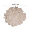 Placemat Elegant Tablemat Flower Shape Placemats PVC Waterproof Place Mat for Kitchen Dining Table Holiday Wedding Party