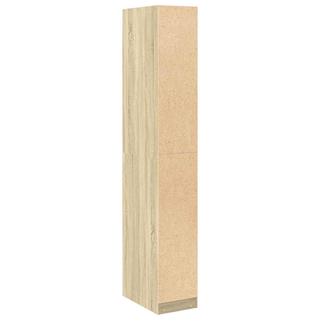 Wardrobe in Sonoma Oak Finish 30 x 50 x 200 cm Engineered Wood