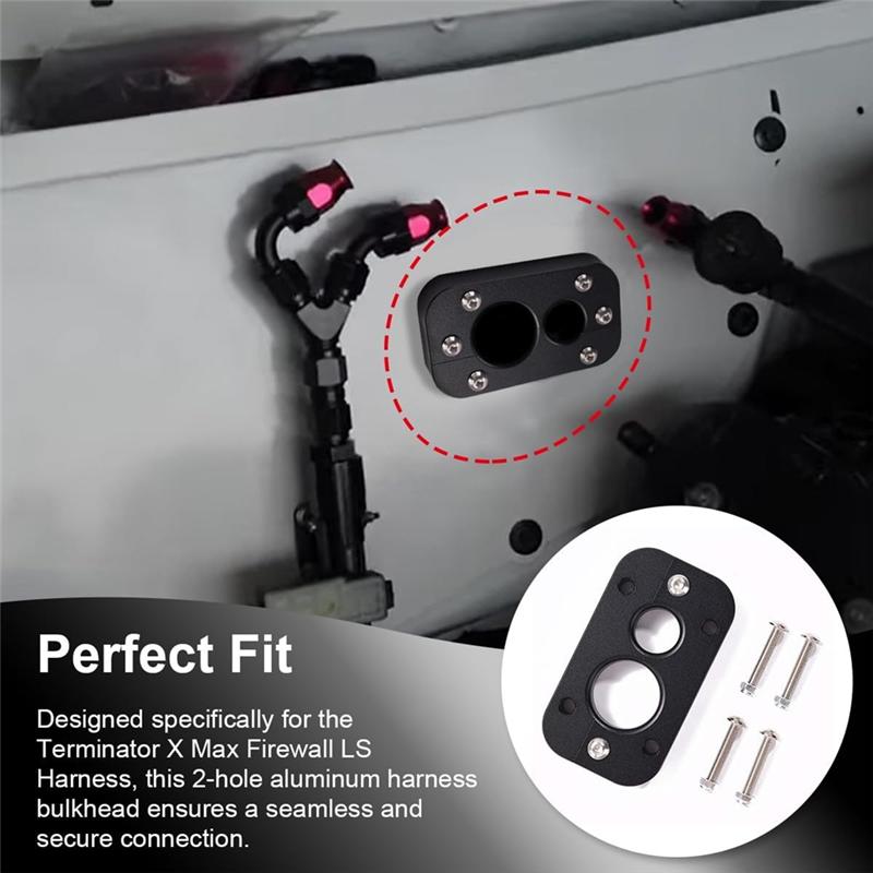 A03Z-0123 For Holley Terminator X Max Firewall Pass Through - Eliminates Grommet In Fire Wall - Bulkhead Wiring Harness