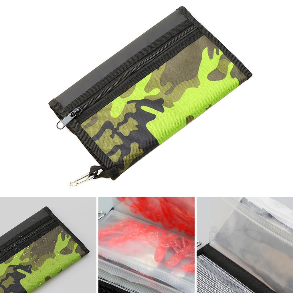 Waterproof Fishing Lure Bag Fishing Equipment Fishing Tackle Binder Bag Soft Baits Bag Storage Rig Bag Fishing Jig Bag