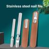 4 Pieces Stainless Steel Nail File Nail Cutter and Fork Manicure Nail Art Tools For Home Travel And Salon Manicure