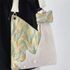 Large Space Cute Tulip Cat Pattern Underarm Shoulder Bag Unique Niche Fresh Aesthetic Women Daily Single Tote Purse