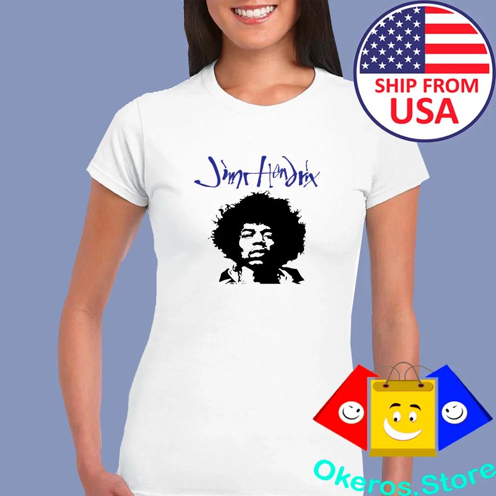 Jimi Hendrix Women s White Size S to 2XL XL