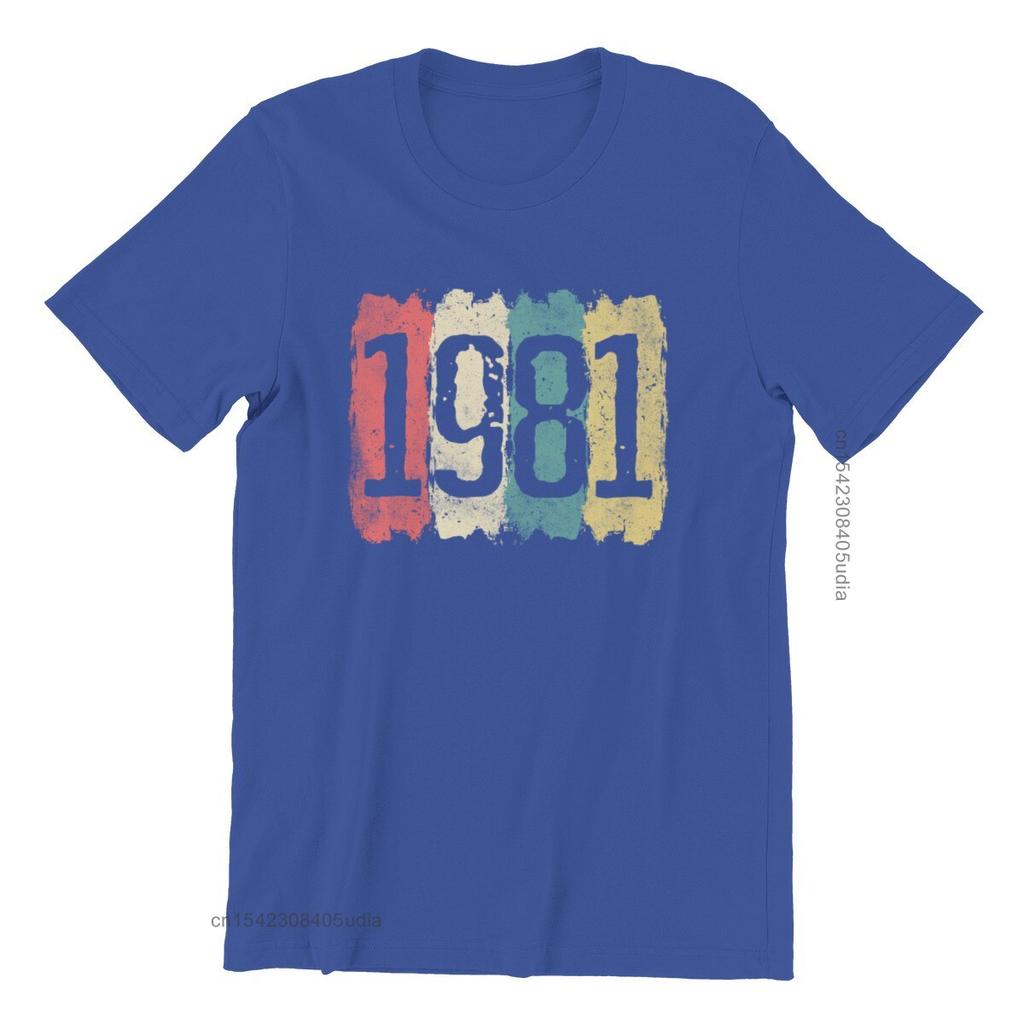 40th Birthday 40 Years 1981 Vintage Men’S Premium T-Shirt Games Pink Punk New Tops Shirts Men Tshirts Graphic