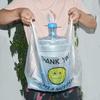 JingJingRS Transparent Smiley Face Vest-Style Shopping Bags