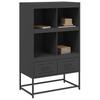 Vidaxl Szafka, Czarna, 68X39X111,5 Cm, Stal