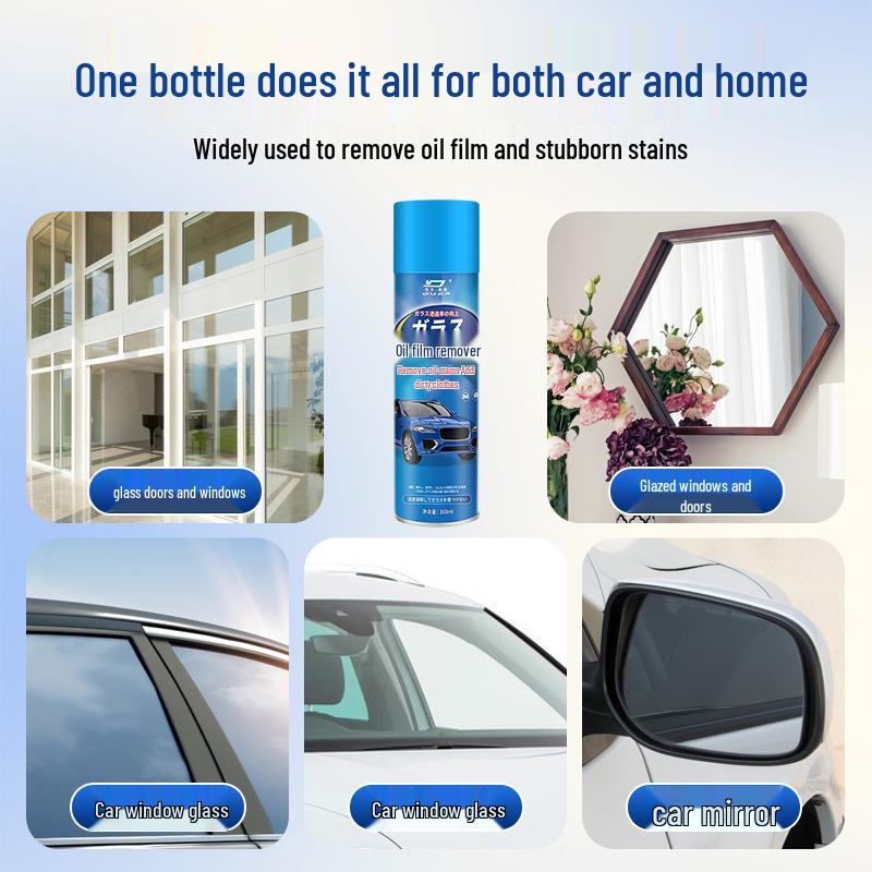 Crystal Clear Oil Film Cleaner: Say Goodbye to Glare with Powerful Car Window Decontamination