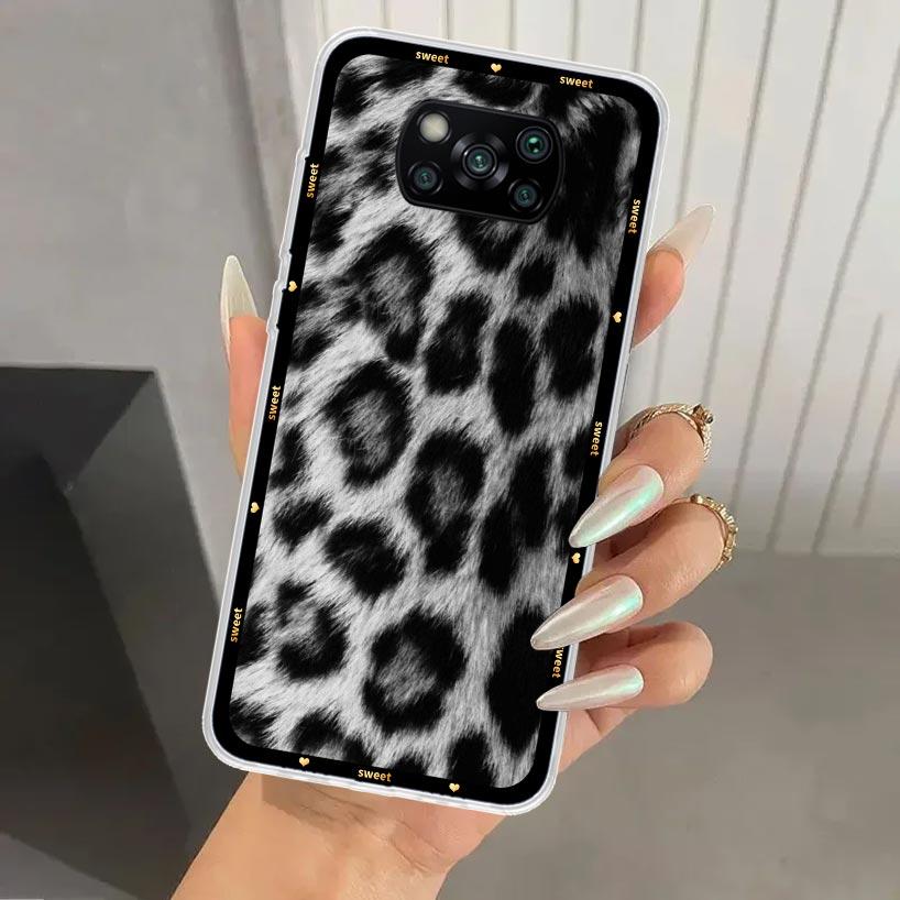 

Чехол для телефона с принтом леопарда для Xiaomi Poco X5 X6 X7 Pro F7 Ultra M7 Redmi 15 15C 13 13C 12 12C 10 10A 10C 9 9A 9C 9T Корпус Xiaomi Poco F7 Pro
