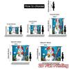 2pcs,Curtains Cute Snowman Christmas Winter_a (2) Popular Creative Curtains Polyester Curtains Thermal Insulation, and Room